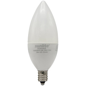 Sunlite 80796-SU - LED B11 Chandelier Bulb - 2700K - 4.5W Dimmable 