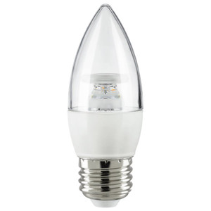 Sunlite 41776-SU - 7W LED B13 Torpedo Chandelier Bulb - 4000K - Dimmable E26 