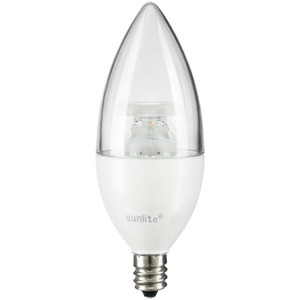 Sunlite 41645-SU - 7W LED B13 Candelabra Bulb - 5000K - Dimmable
