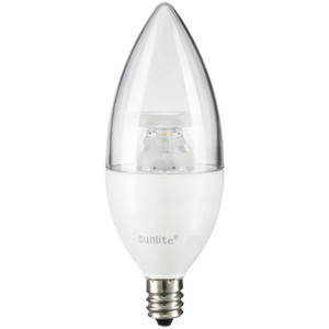 Sunlite 80777-SU - 4.5W B11 Candelabra LED Bulb - 5000K Daylight - Dimmable