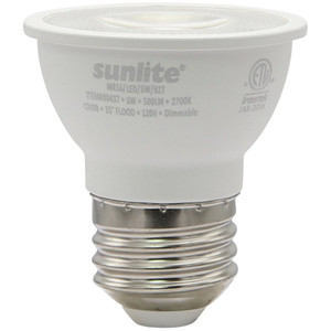 Sunlite 80437-SU - MR16 LED Short Neck Flood - 2700K - 6W E26 Dimmable