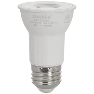 Sunlite 41568-SU - 7W PAR16 LED Flood - 5000K - Dimmable