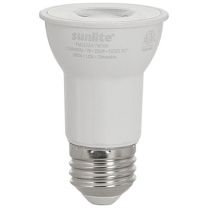 Sunlite 41568-SU - 7W PAR16 LED Flood - 5000K - Dimmable 