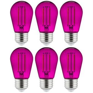 Sunlite 40976-SU - S14 LED Sign Bulb - Purple - 2W E26 Dimmable 