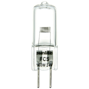 Sunlite 70210-SU - 150W T4 Bi-Pin Stage & Studio Bulb - 3400K - G6.35 Base 