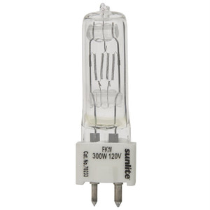 Sunlite 70233-SU - FKW T6 Bi-Pin Bulb - 3200K - 300W GY9.5 Base 
