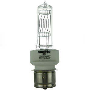 Sunlite 70005-SU - 500W T6 Stage Lamp - 3050K Warm White - P28s Base