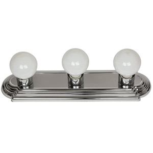 Sunlite 45025-SU - 3-Light 18" Bathroom Vanity - Chrome - E26 Base