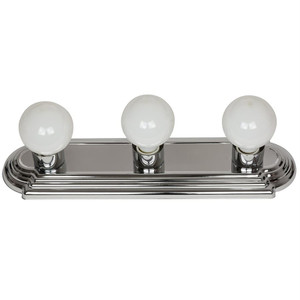 Sunlite 45025-SU - 3-Light 18" Bathroom Vanity - Chrome - E26 Base 