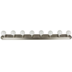 Sunlite 45300-SU - 8-Lite 48" Bathroom Wall Fixture - Brushed Nickel 