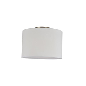 Sunlite 90166-SU - Semi-Flush Fabric Drum Ceiling Light - E26 Base - Damp Rated 