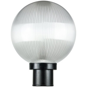 Sunlite 47246-SU - 10" Black Globe Outdoor Light - 60W Max - E26 Base