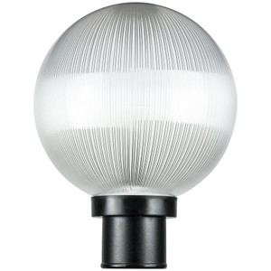 Sunlite 47246-SU - 10" Black Globe Outdoor Light - 60W Max - E26 Base 