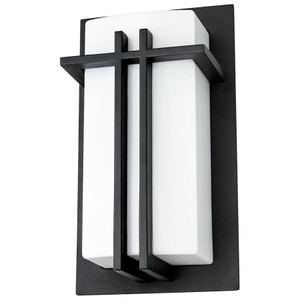 Sunlite 46092-SU - Decorative Wall Sconce - Black Powder - E26 Base - Wet Rated