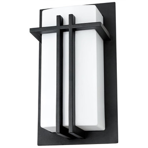 Sunlite 46092-SU - Decorative Wall Sconce - Black Powder - E26 Base - Wet Rated 