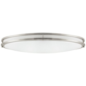 Sunlite 49176-SU - 35W LED Oval Ceiling Fixture - CCT Selectable - Brushed Nickel