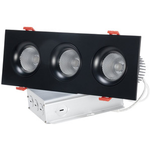 Sunlite 08593-SU - 3-Light Regressed Gimbal Downlight - CCT Selectable