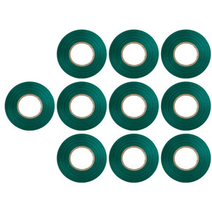 Sunlite 41412-SU - Green PVC Electrical Tape - 60 ft x 0.75 in - 10-Pack