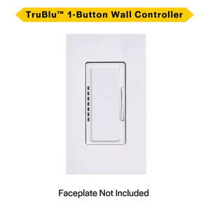 Halco 25437 - TruBlu 1-Button Wall Controller - Bluetooth Mesh Dimming 