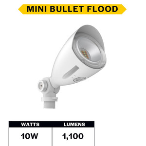 Halco 25591 - Mini Bullet Flood - CCT Selectable - 10W Wet Rated 