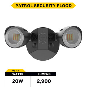 Halco 25598 - Patrol Security Flood - CCT Selectable - 10/15/20W