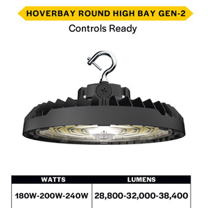 Halco 30407 - HoverBay Round High Bay - CCT Selectable - 180-240W 