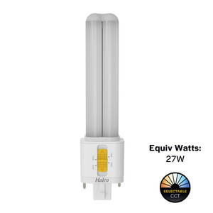 Halco 82848 - LED Double-Tube Plug-In Lamp - CCT Selectable - GX32 Base