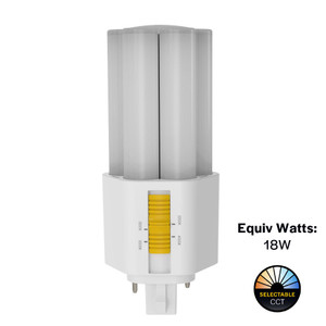 Halco 82855 - LED Triple Tube Plug-In Lamp - CCT Selectable - GX24D Type B