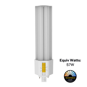 Halco 82859 - LED Triple Tube Plug-In Lamp - CCT Selectable - Type B Bypass GX24D-5