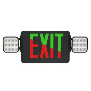 Halco 98026 - Combo Exit/Emergency Light - Red/Green Selectable - 90min Battery