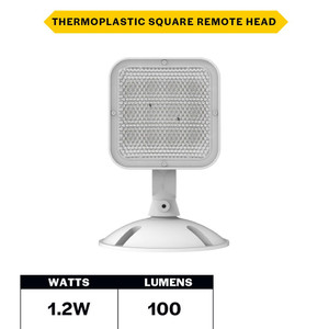 Halco 98057 - Remote Single Square Outdoor LED Remote Head - 1.2W - Wet Rated 