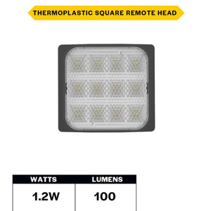 Halco 98061 - Remote Head Indoor Single Square - 1.2W - Damp Rated 
