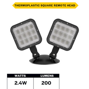 Halco 98066 - Outdoor Double Square LED Remote Head - 200lm - Wet Rated