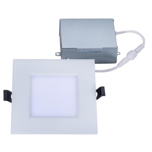 Topaz RDL/4SQ/9/5CTS-46 - 4in Canless Downlight - CCT Selectable - 9W IC Rated 