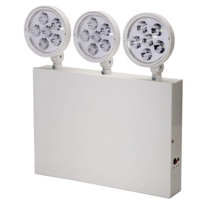 Topaz EL3/LED/WH-NYC - LED 3-Head Emergency Unit - White - 90-Min Battery Backup