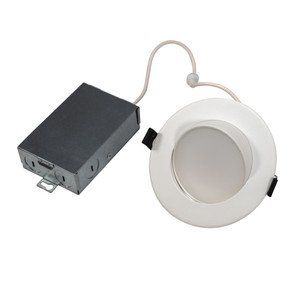 Topaz RDL4-ADJ-10W-CS - 4in Canless Gimbal Downlight - CCT Selectable - IC Rated 