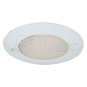 Topaz RT409WH/A-28 - 6in Can Trim Albalite Lens - Wet Rated Shower Trim