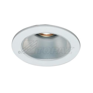 Topaz RT600CL/WH/R40-28 - 6in Can Trim White Ring - Wide Opening for R40/PAR38