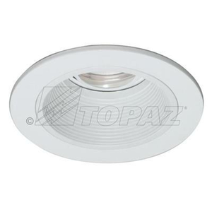 Topaz RT401WH/LV-28 - 4in Low Voltage Can Trim - GU5.3 MR16 Compatible - White