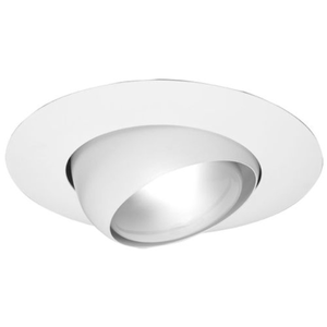 Topaz RT603WH-28 - 6in Can Trim Adjustable Eyeball - White - PAR38/R40 Compatible