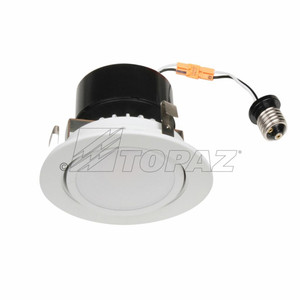 Topaz RTL/437WH/90/D-28 - 4in Retrofit Gimbal Downlight - 3000K - 8W Dimmable 