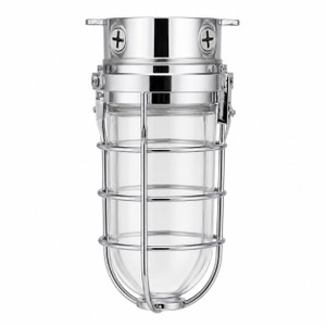 Topaz L1706CH - Chrome Jelly Jar Vaportight Ceiling Mount - E26 Lamp