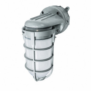 Topaz L1707SV - Gray Jelly Jar Vaportight Wall Sconce - E26 Lamp-Ready 