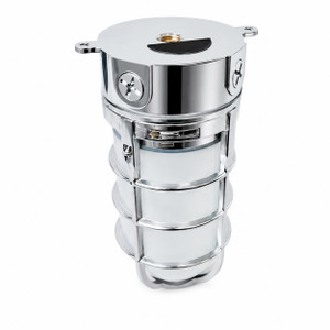 Topaz L17VP06BS - Brushed Steel LED Vaportight Ceiling Mount - 4000K