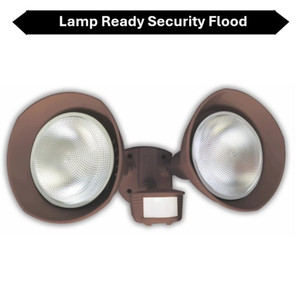 Topaz L6002BR - Lamp-Ready 2-Head Security Flood - Motion Sensor 