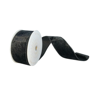 Vickerman QTX17794 - 2.5" x 10yd Plush Black Velvet Ribbon 