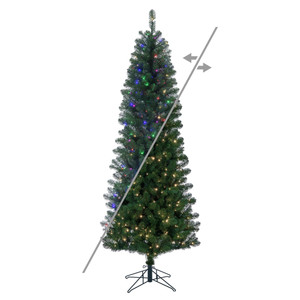 Vickerman A103048LEDCC - 4.5 ft Salem Pencil Pine Prelit Color Changing LED Christmas Tree
