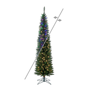Vickerman A103678LEDCC - 7.5 ft Durham Pole Pine Prelit Color Changing LED Christmas Tree