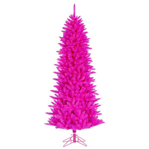 Vickerman A243765 - 6.5 ft Hot Pink Collection Unlit Christmas Tree