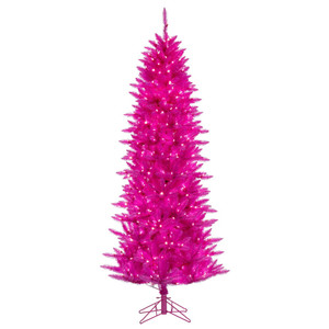 Vickerman A243781LED - 9 ft Hot Pink Collection Prelit Pink LED Christmas Tree